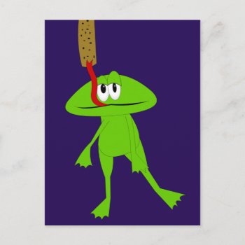Frog And Flypaper Postcard by ChiaPetRescue at Zazzle