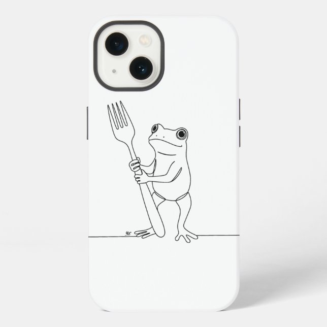Frog and fork iphone case (Back)