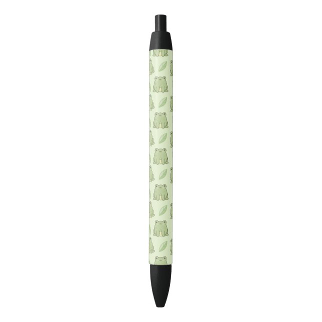Frog And Leaf Pattern Pen (Front Vertical)