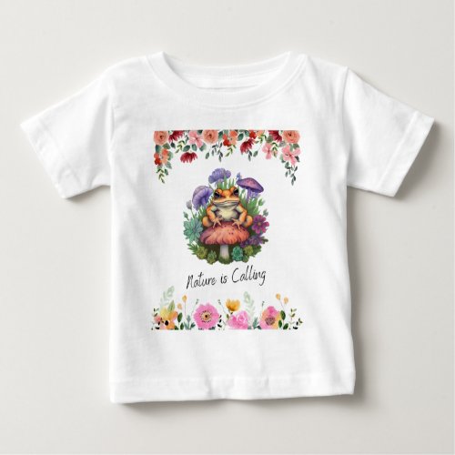 Frog and Mushroom Baby T_Shirt
