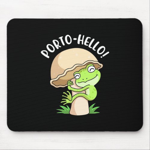 Frog And Mushroom Mouse Pad