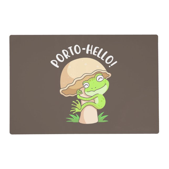 Frog And Mushroom Placemat (Front)