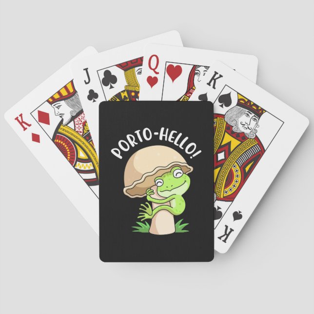 Frog And Mushroom Poker Cards (Back)
