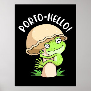 Frog And Mushroom Poster