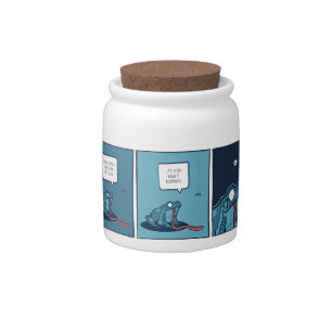 Frog and Spider Comic Candy Jar