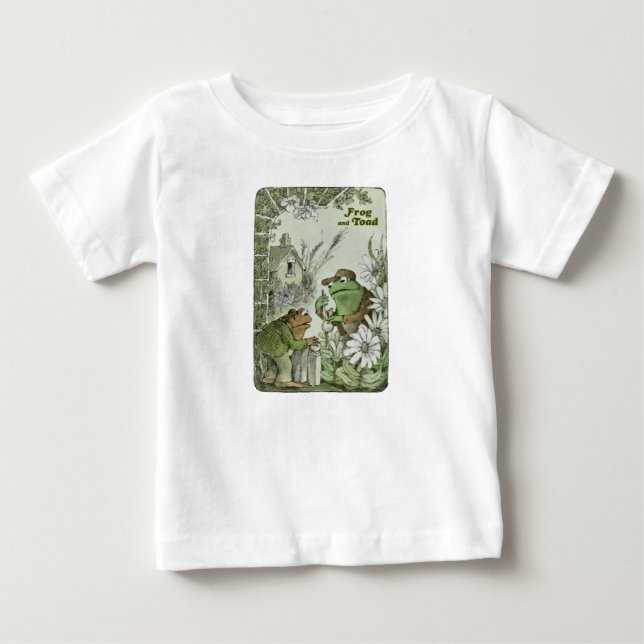 Frog and Toad in the Garden Baby T-Shirt (Front)