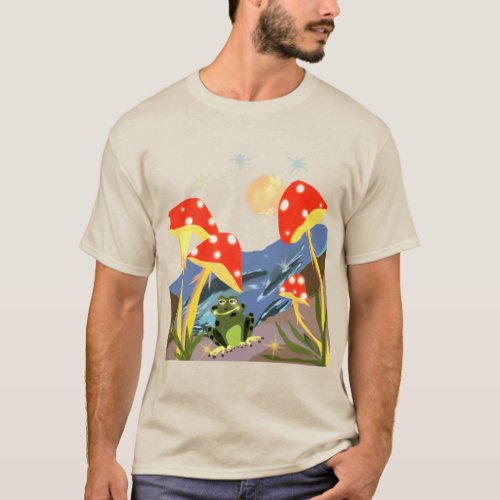 Frog and Toad Mushroom Shirt