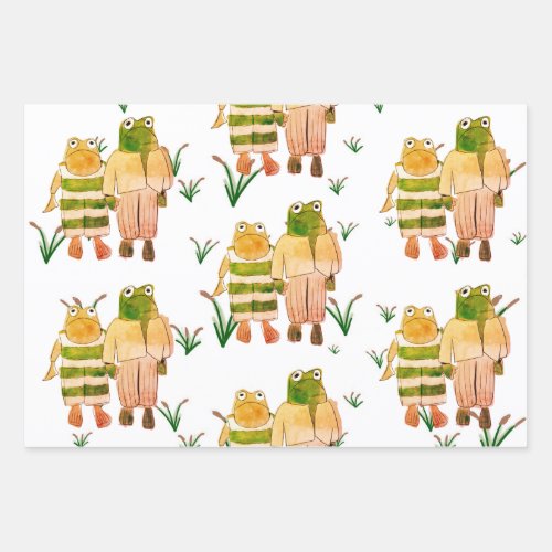 Frog and toad wrapping paper 