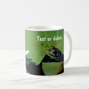 Frog And Water Lily Flower Personalized Coffee Mug