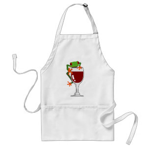 Frog and Wine Adult Apron