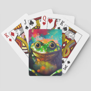 Frog Animal Discovery Adventure Nature Planet Ear Poker Cards