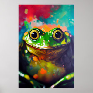 Frog Animal Discovery Adventure Nature Planet Ear Poster
