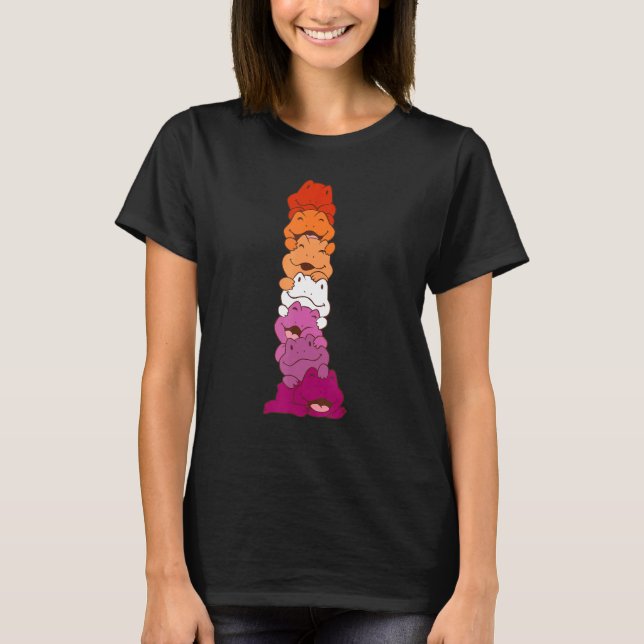 Frog Animal Lgbtq The Flag For The Lesbian Gay T-Shirt (Front)