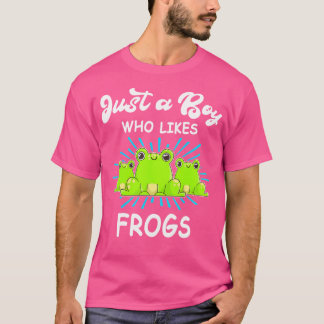 Frog Animals Fun Boy Loves Frogs T-Shirt