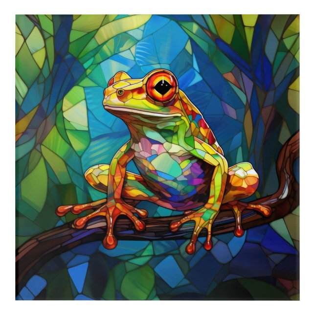 Frog Art Acrylic Wall Art (Front)