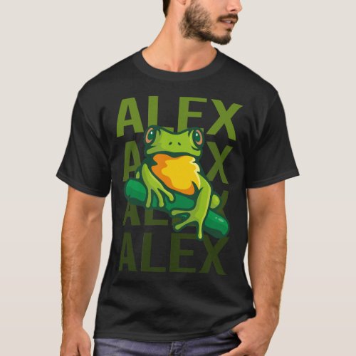 Frog Art _ Alex Name T_Shirt