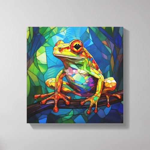 Frog Art Canvas Art