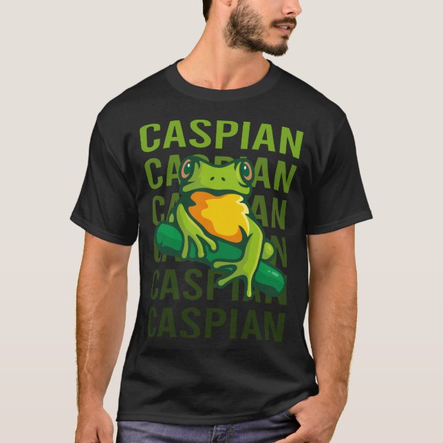 Frog Art - Caspian Name T-Shirt (Front)