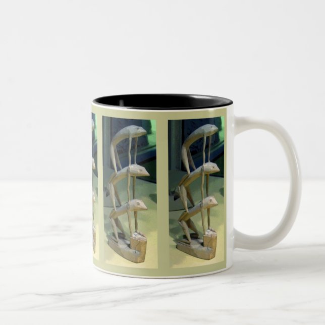Frog Art CB Two-Tone Coffee Mug (Right)