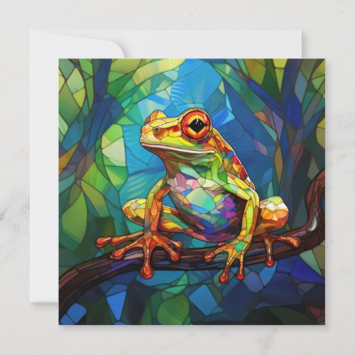 Frog Art Greeting Card