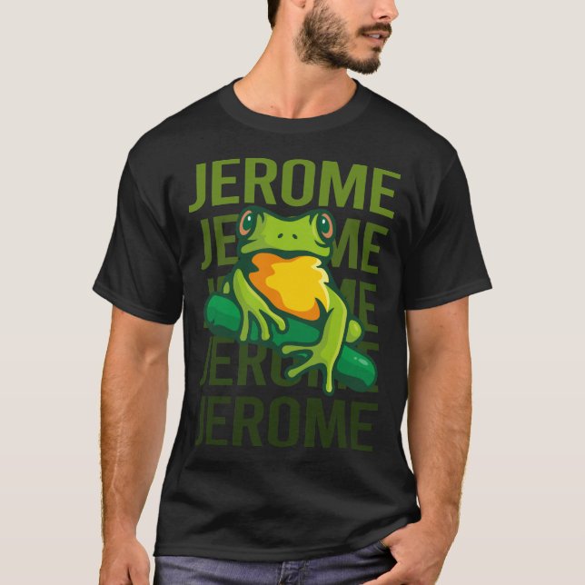Frog Art - Jerome Name T-Shirt (Front)
