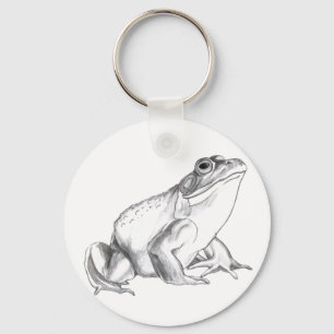 Frog Art Keychain Bullfrog Keychains Frog Gifts