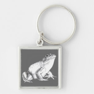 Frog Art Keychain Bullfrog Keychains Frog Gifts