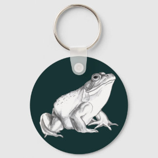 Frog Art Keychain Bullfrog Keychains Frog Gifts