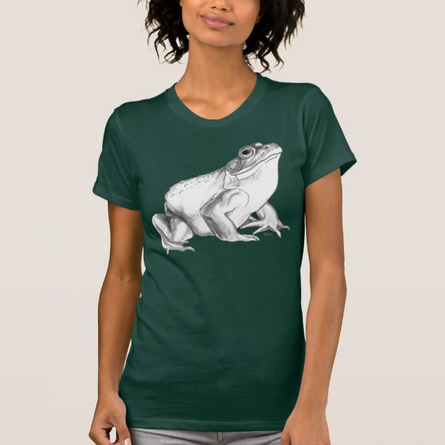 Frog Art Shirt Bullfrog Art t-Shirts (Front)