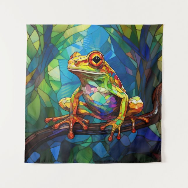 Frog Art Tapestry (Front)