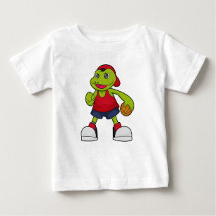 Frog as Basketball player with Basketball Baby T-Shirt