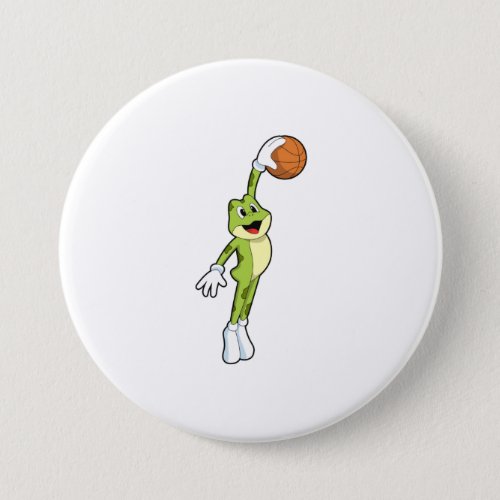 Frog as Basketball player with BasketballPNG Button