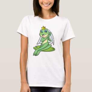 Frog as Bride at Wedding with Crown T-Shirt