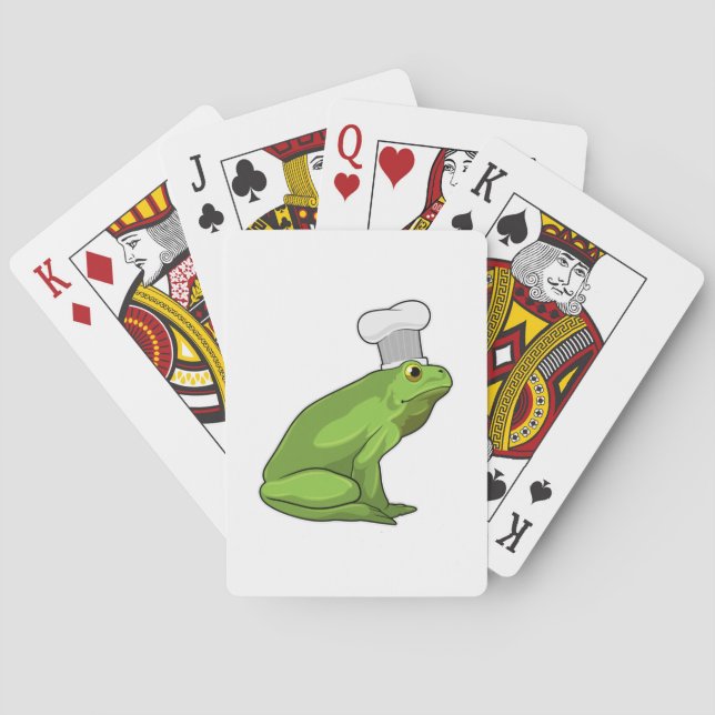 Frog as Cook with Chef hat Poker Cards (Back)