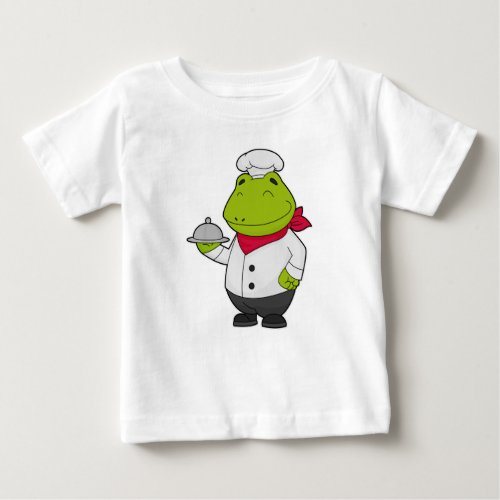 Frog as Cook with Platter Baby T_Shirt