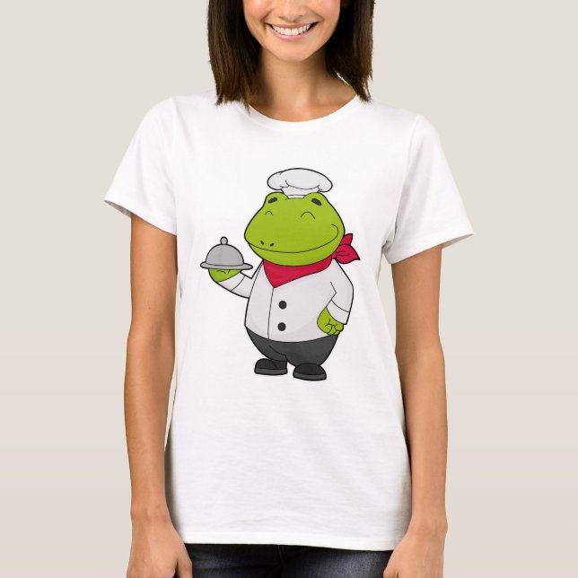Frog as Cook with Platter T-Shirt (Front)