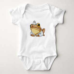Frog as Doctor with Doctor's coat Baby Bodysuit