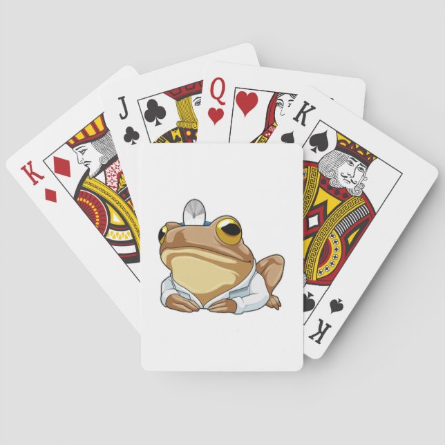Frog as Doctor with Doctor's coat Poker Cards (Back)