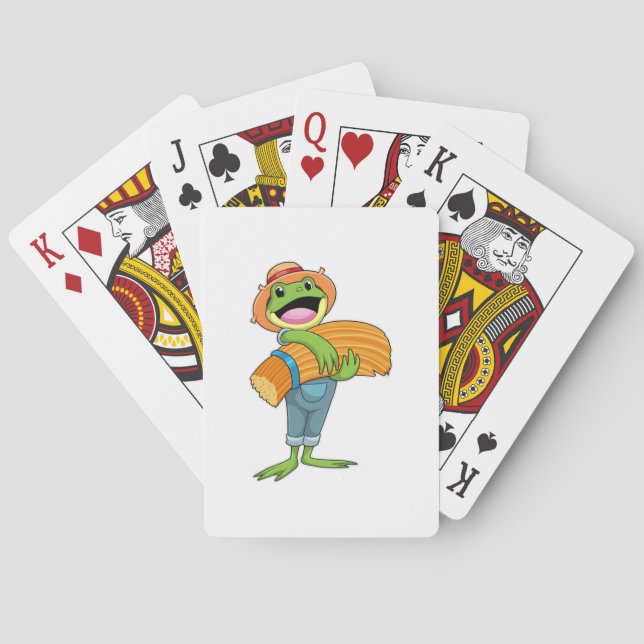 Frog as Farmer with Straw Poker Cards (Back)