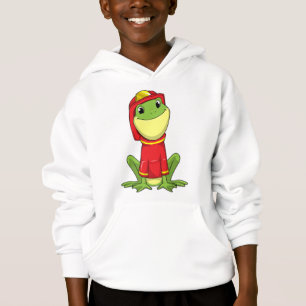 Frog as Firefighter with Helmet Hoodie
