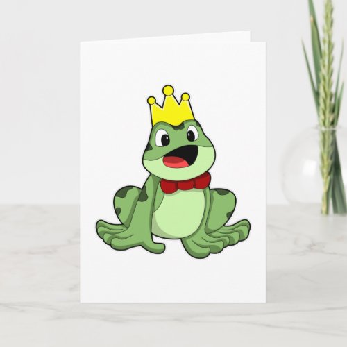 Frog as Frog prince with Crown Card