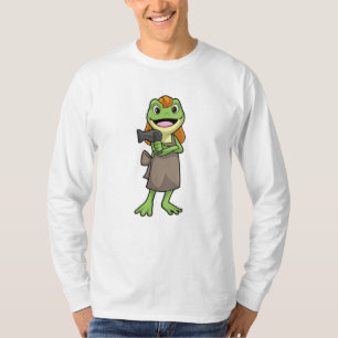 Frog as Hairdresser with Hairdryer T-Shirt