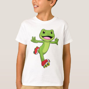 Frog as Inline skater with Roller skates T-Shirt