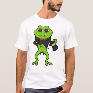 Frog as Magician with Magic wand & Hat T-Shirt