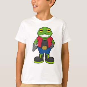 Frog as Mechanic with Spanner T-Shirt