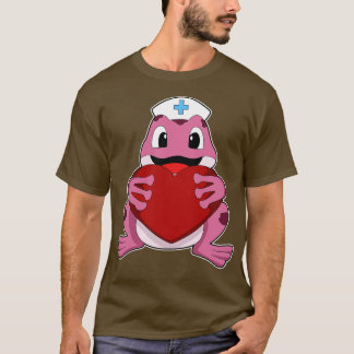Frog As Nurse With Heart T-Shirt