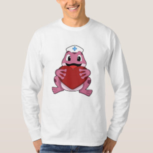 Frog as Nurse with Heart T-Shirt