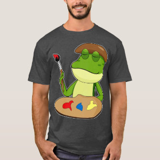 Frog as Painter with Brush and Paint T-Shirt