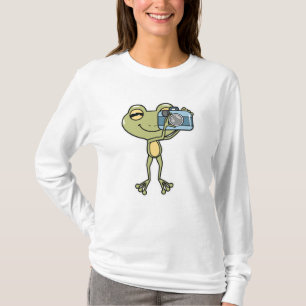 Frog as Photographer with Camera T-Shirt