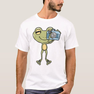 Frog as Photographer with Camera T-Shirt